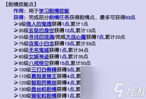 梦幻西游剧情点学什么[图1]